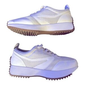 Dolce Vita BYNX White Platform Sneakers